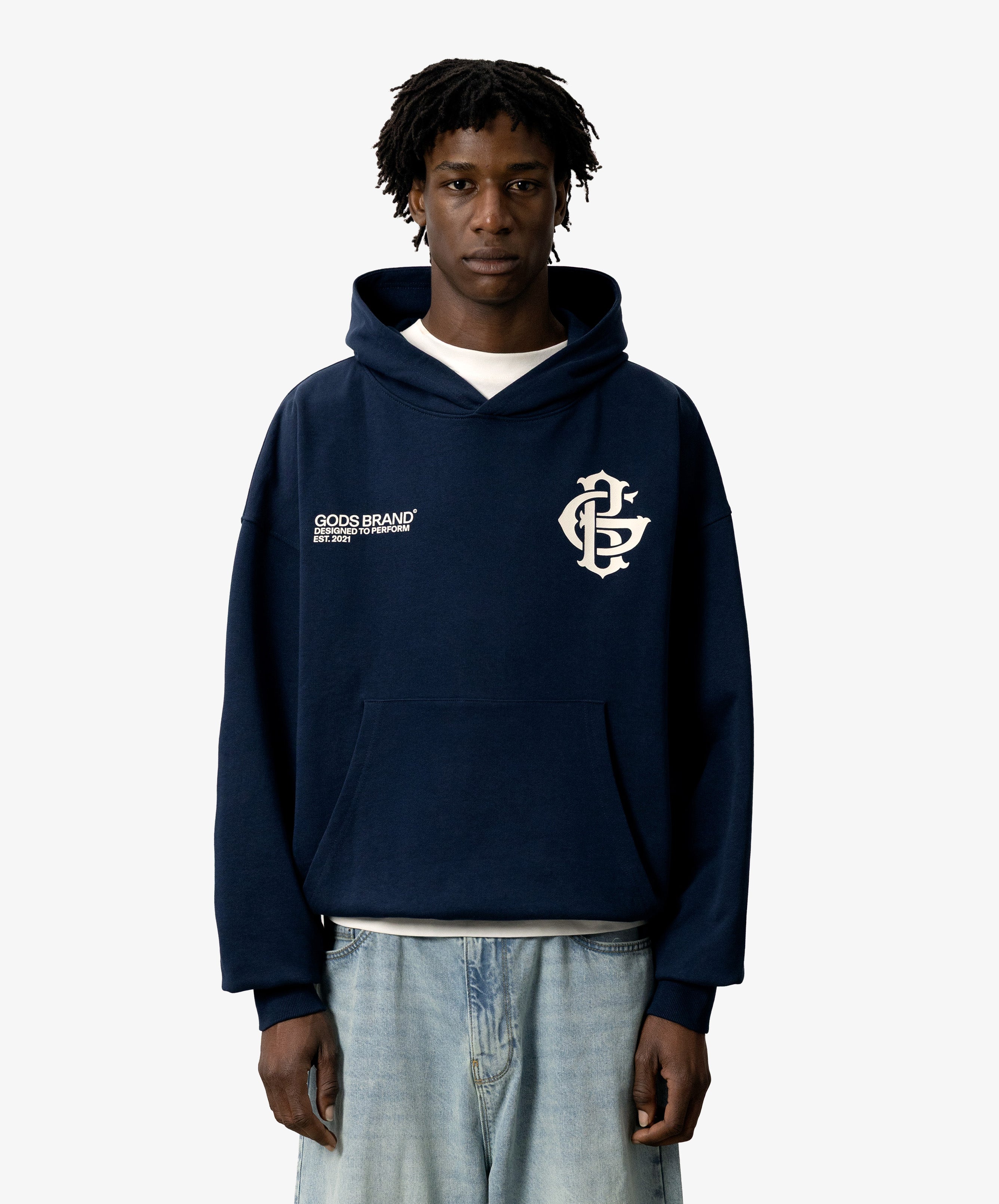 Gods Brand Hoodie Navy