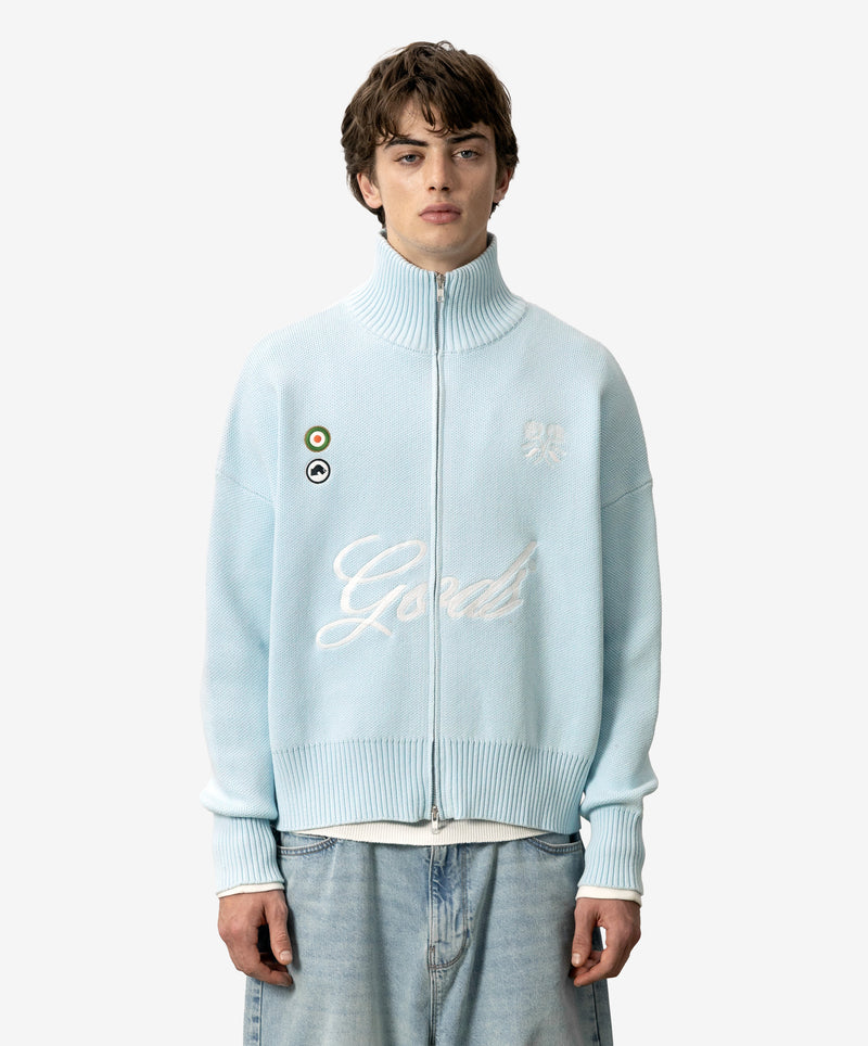 Gods Knitted Zipper Blue