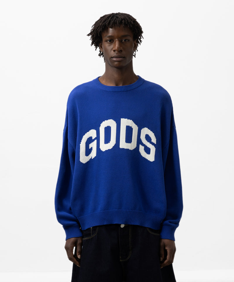 Gods Knitted Sweater Blue