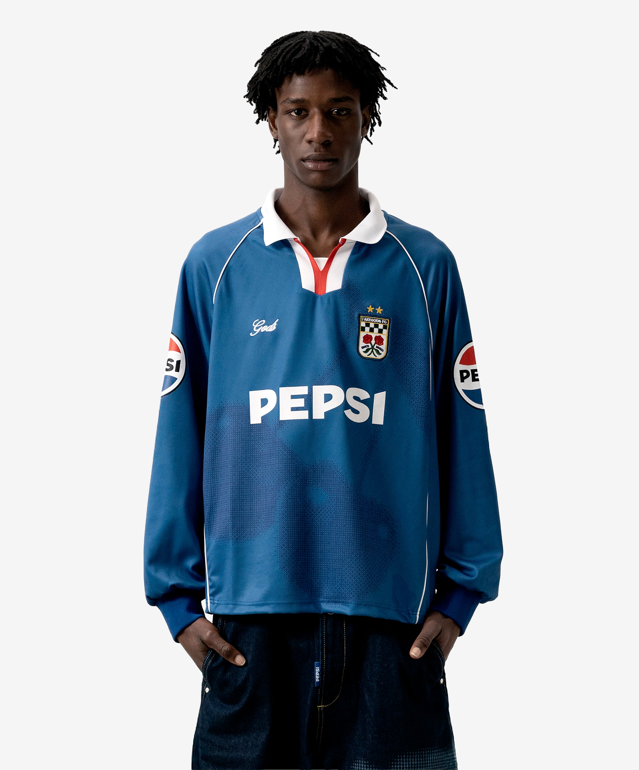 Cherry Pepsi Jersey Blue