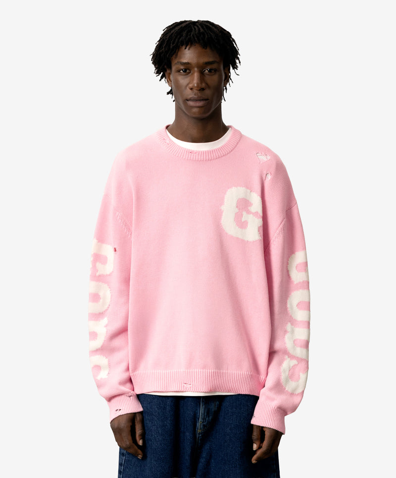 G Side Knitted Sweater Rose