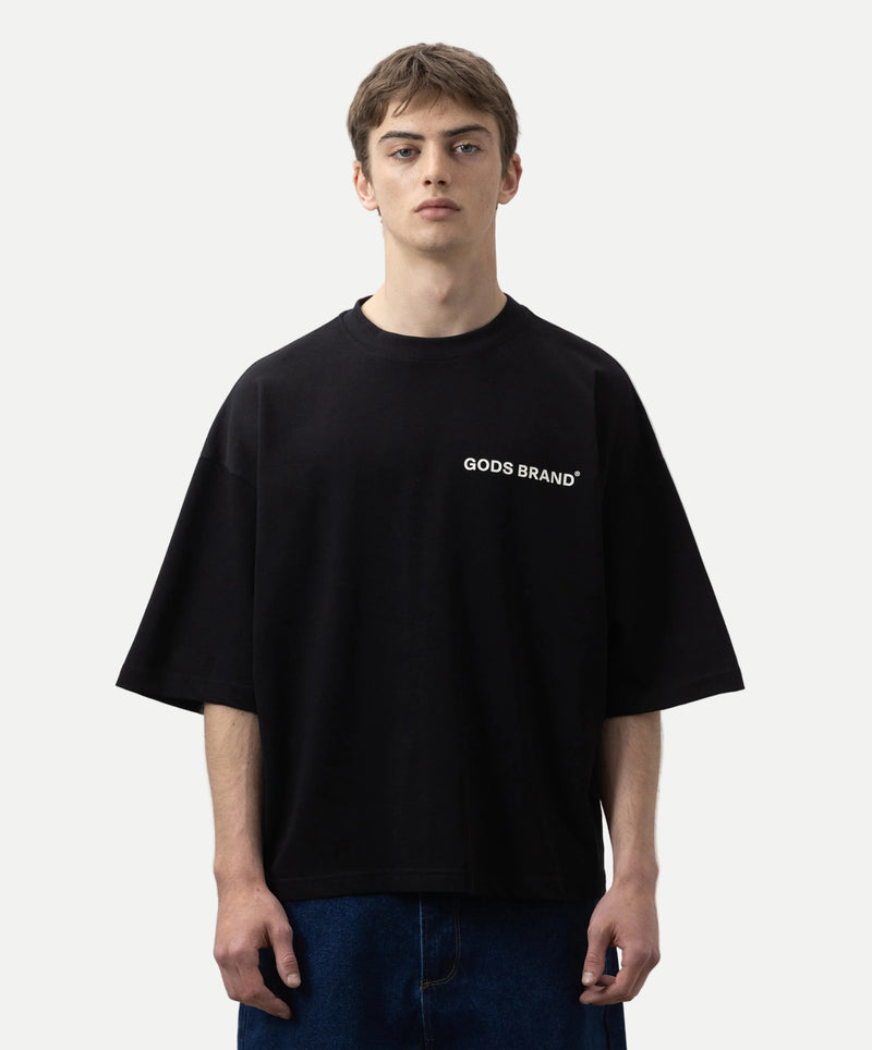 Performance Boxy Tee Black