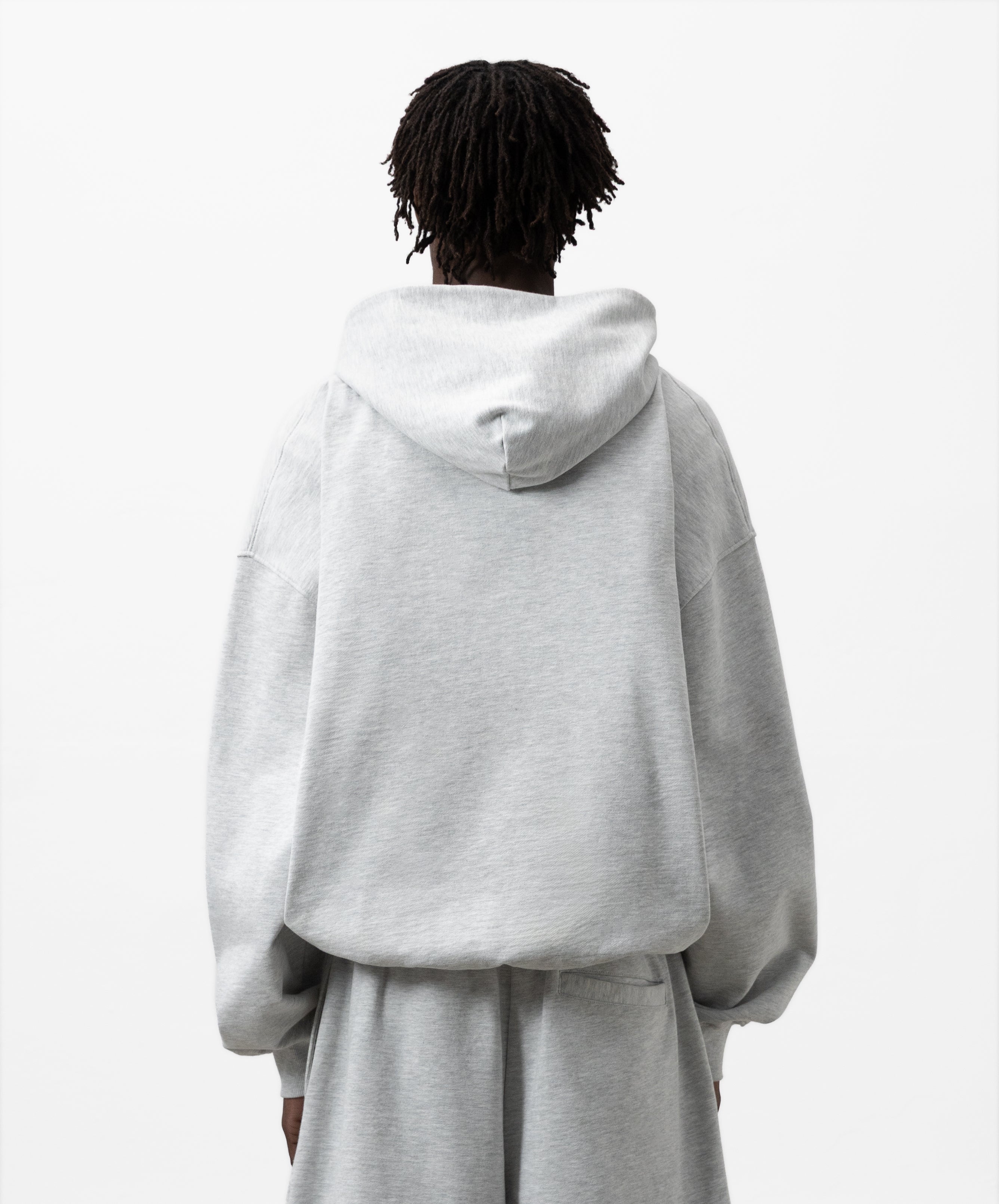 Star Hoodie Light Grey