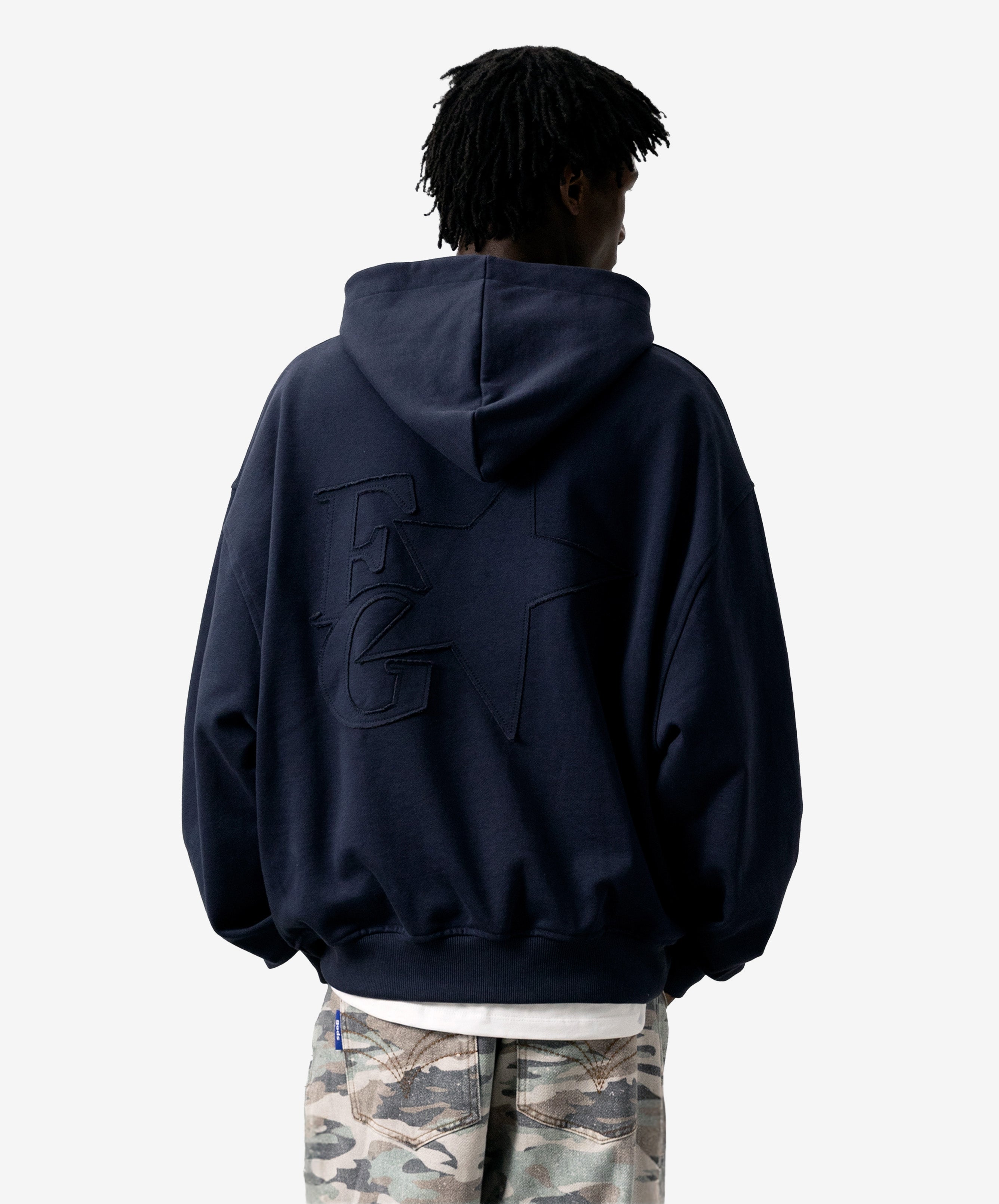 Star Hoodie Navy