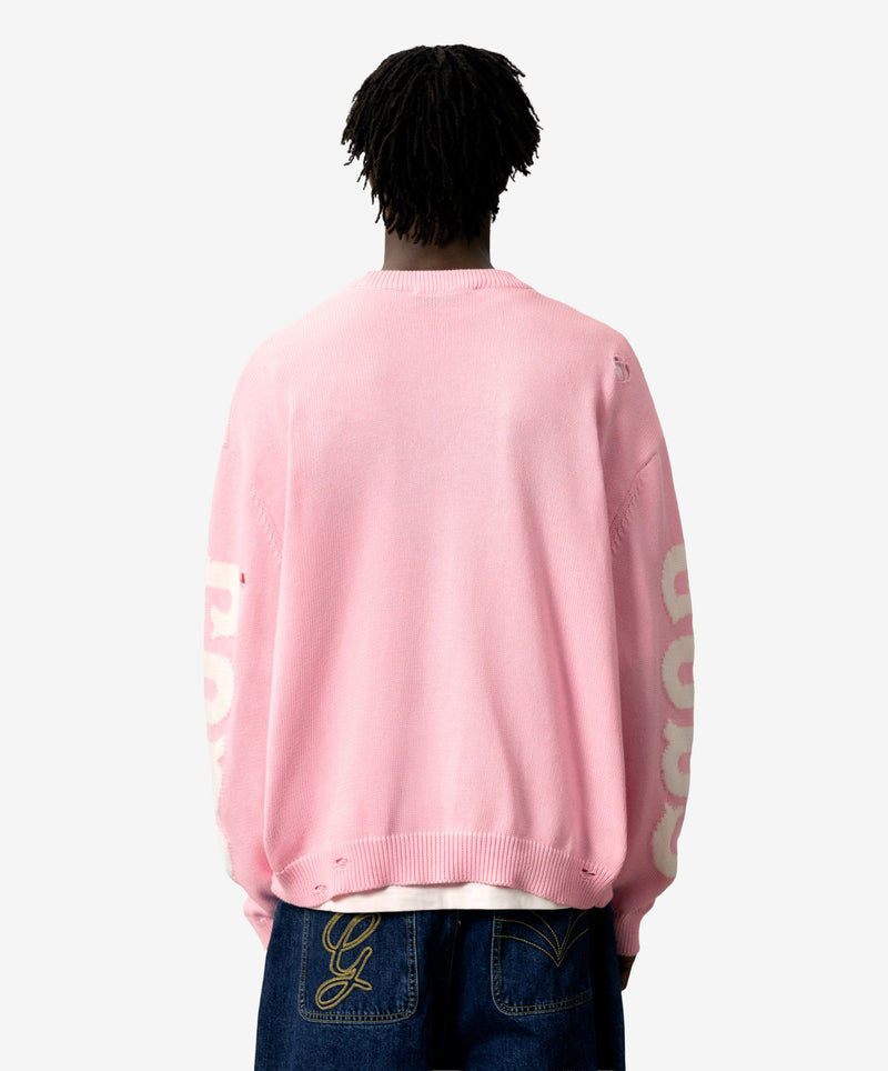 G Side Knitted Sweater Rose
