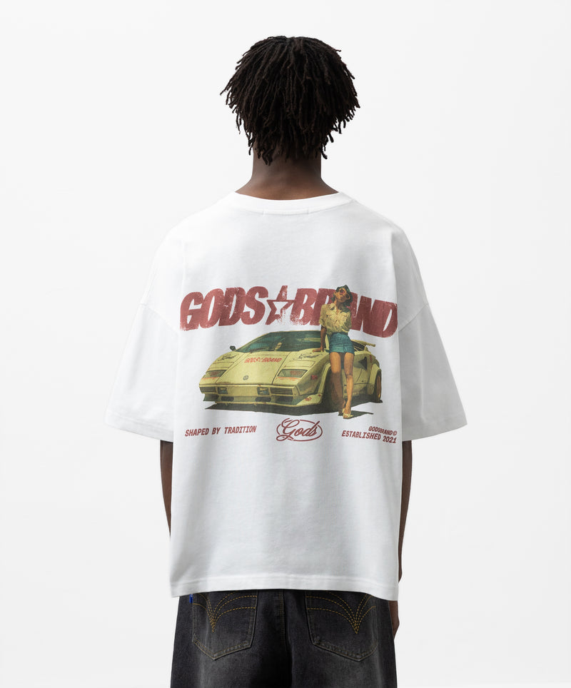 Sportscar Tee White
