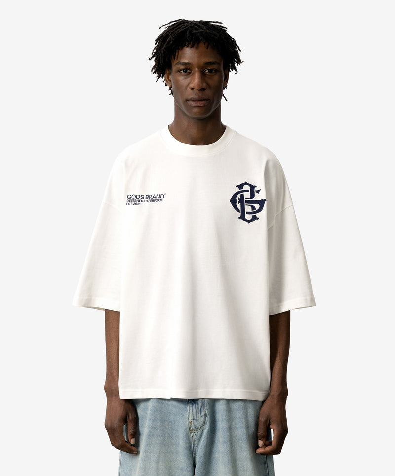 Gods Brand Boxy Tee White