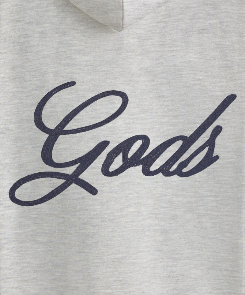 Love Script Hoodie Light Grey