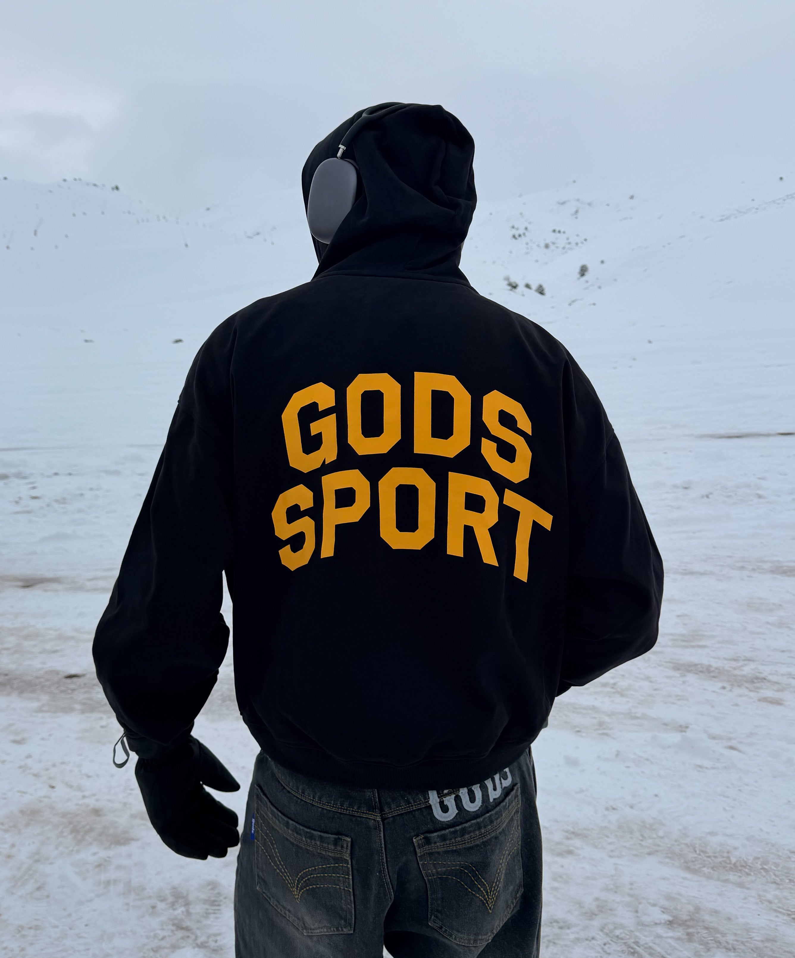 Gods Sports Club Hoodie Black