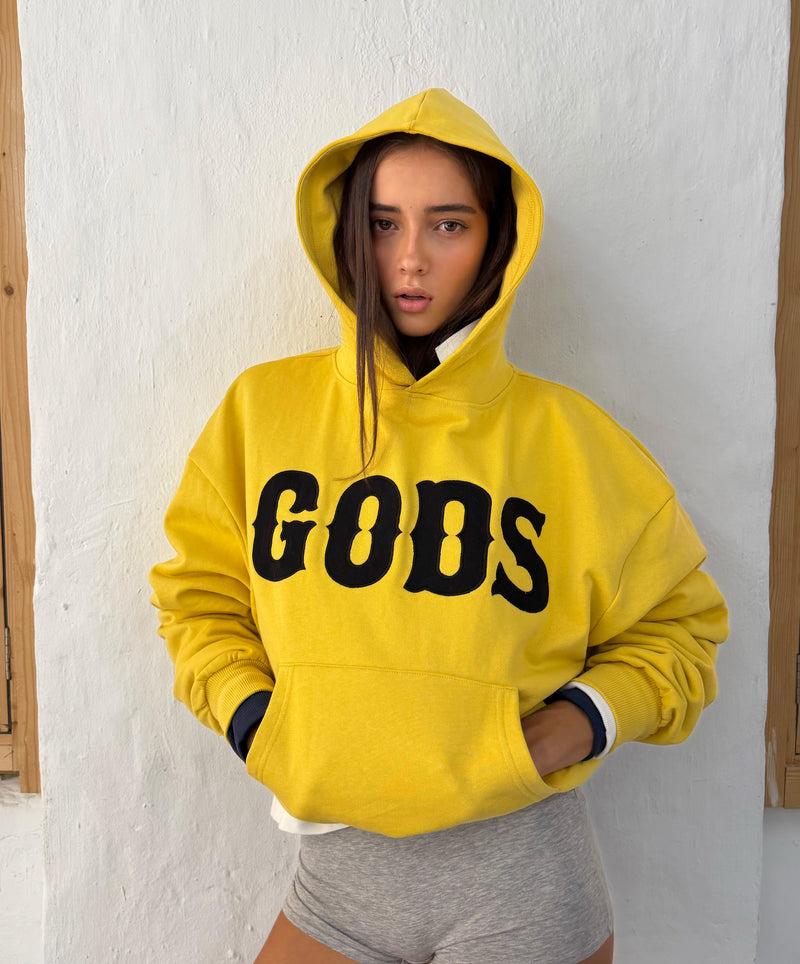 Gods Brand Hoodie Yellow
