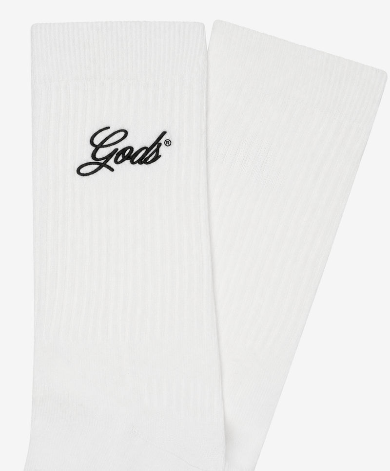 GODS SCRIPT SOCKS 2 PACK BW