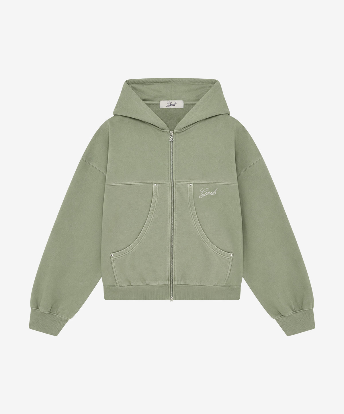 Big Pocket Zipper Green
