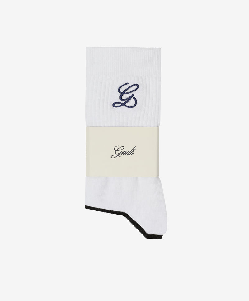 G LOGO SOCKS 2 PACK BW