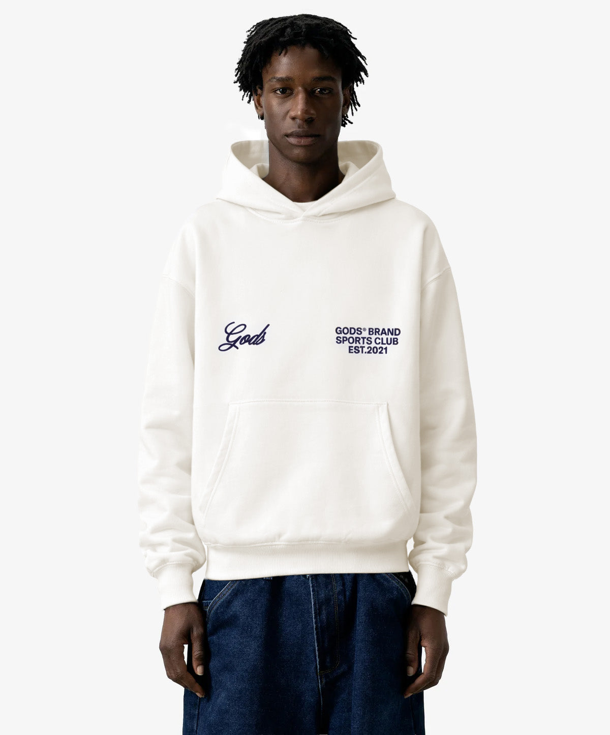 Gods® Brand Sports Club Hoodie Cream