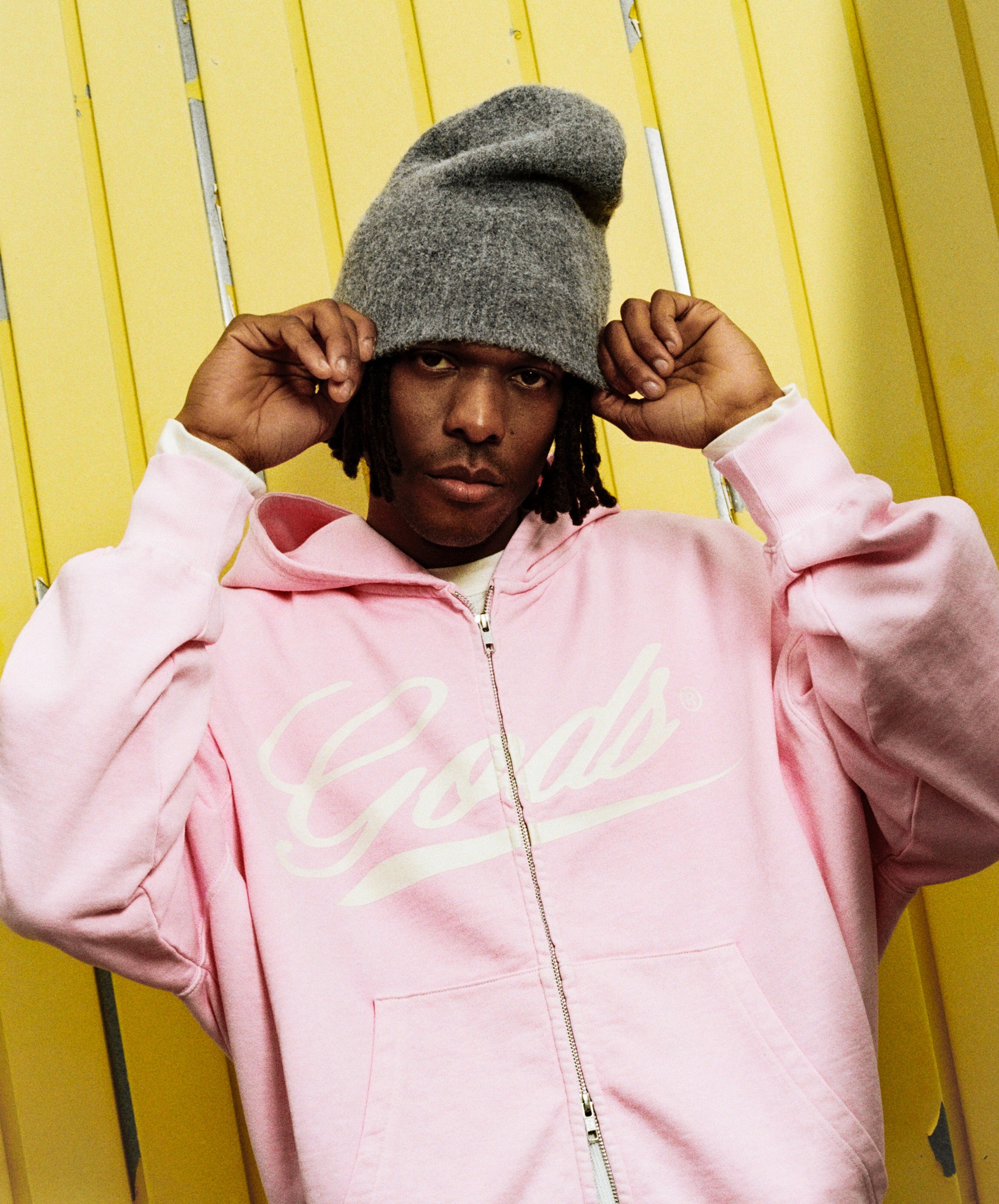 Gods Sunfaded Zipper Rose