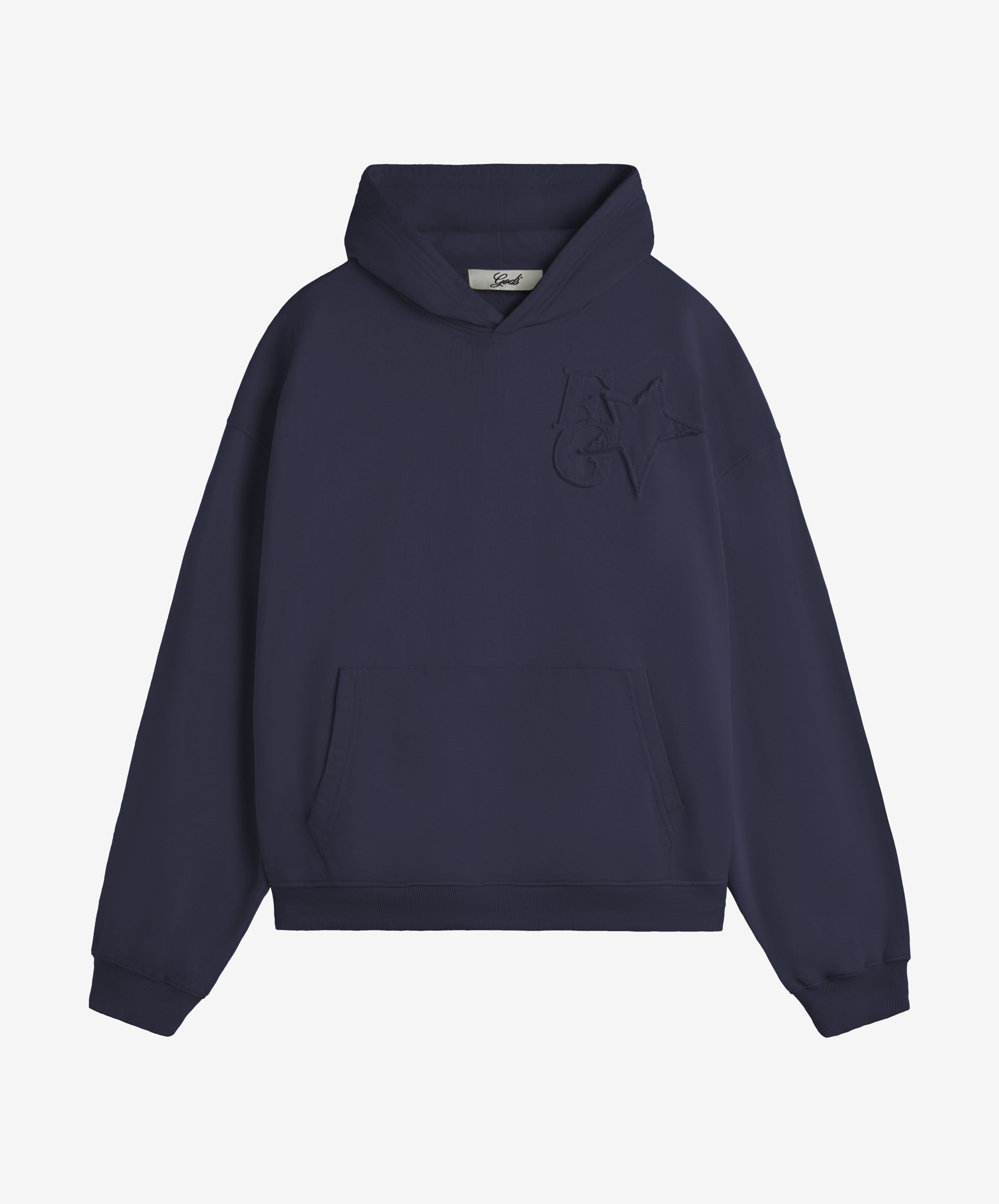 Star Washed Hoodie Navy