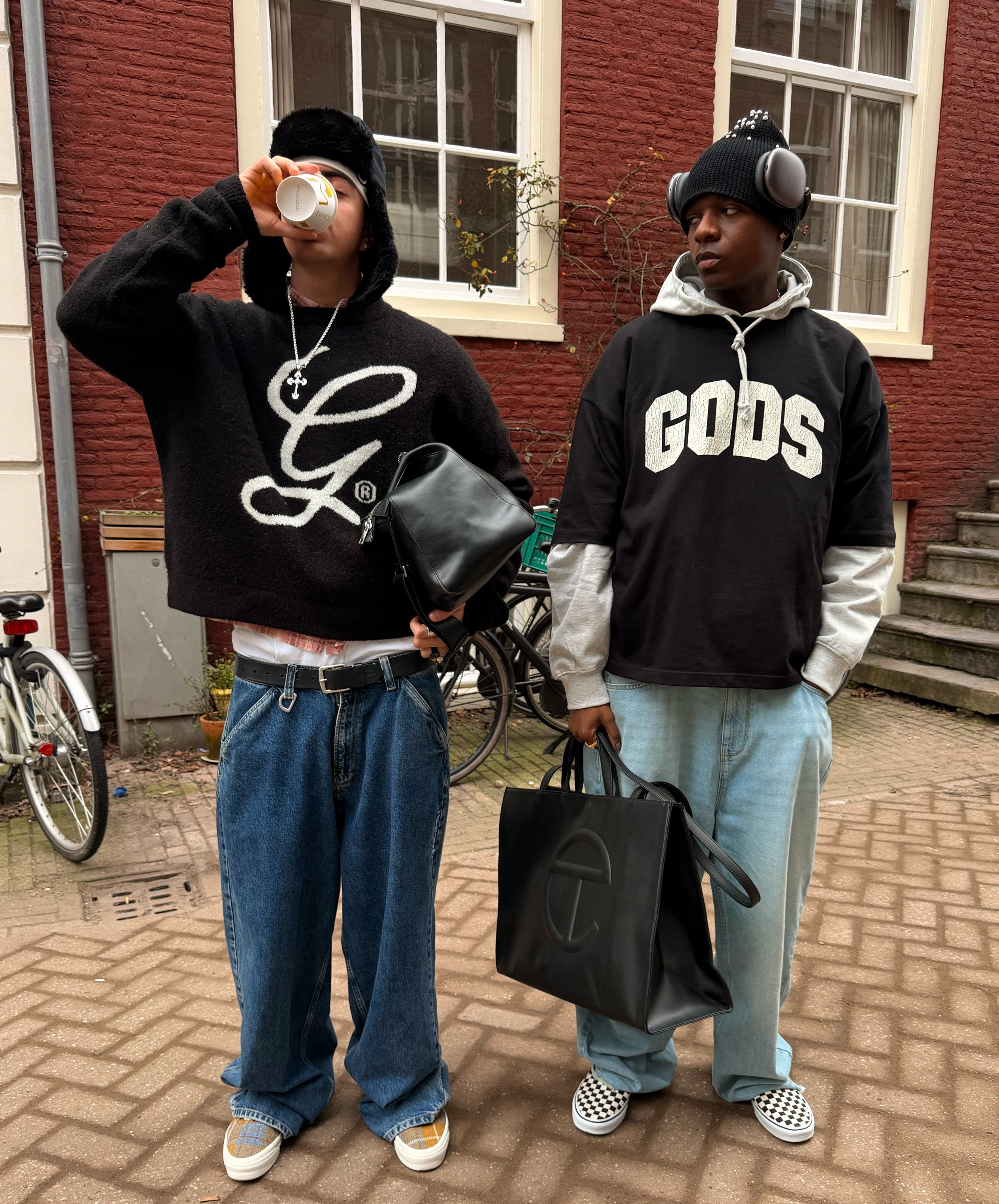 G'S Knitted Sweater Black