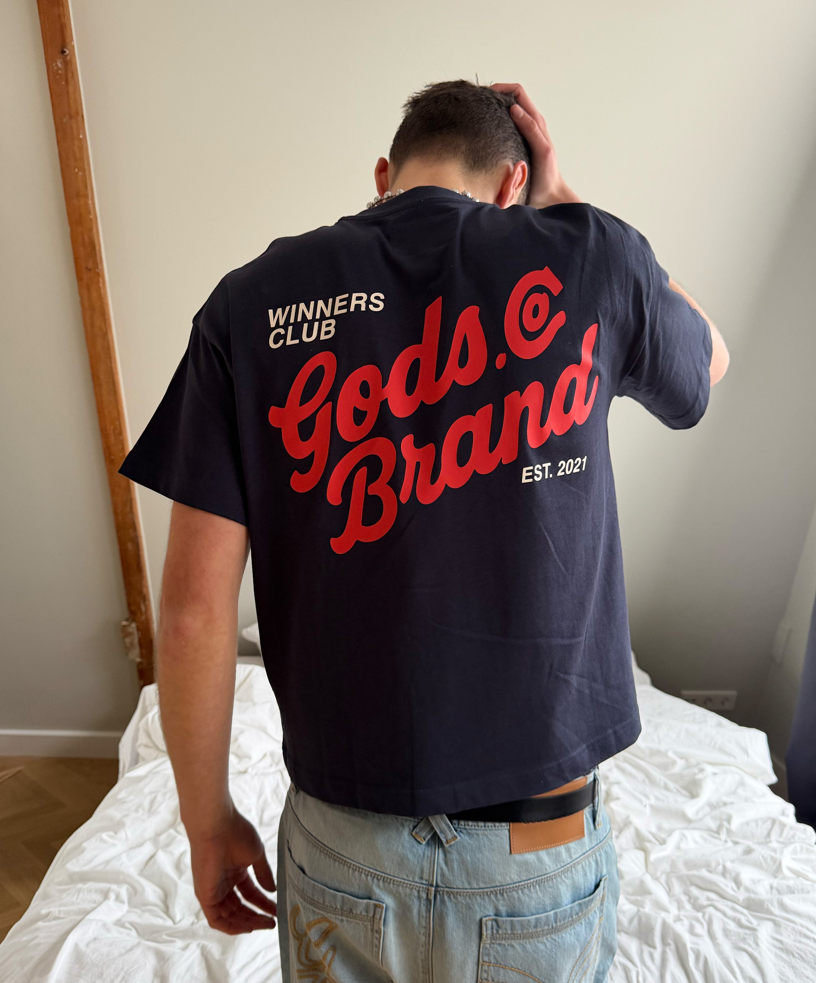 Gods Of Love Tee Navy