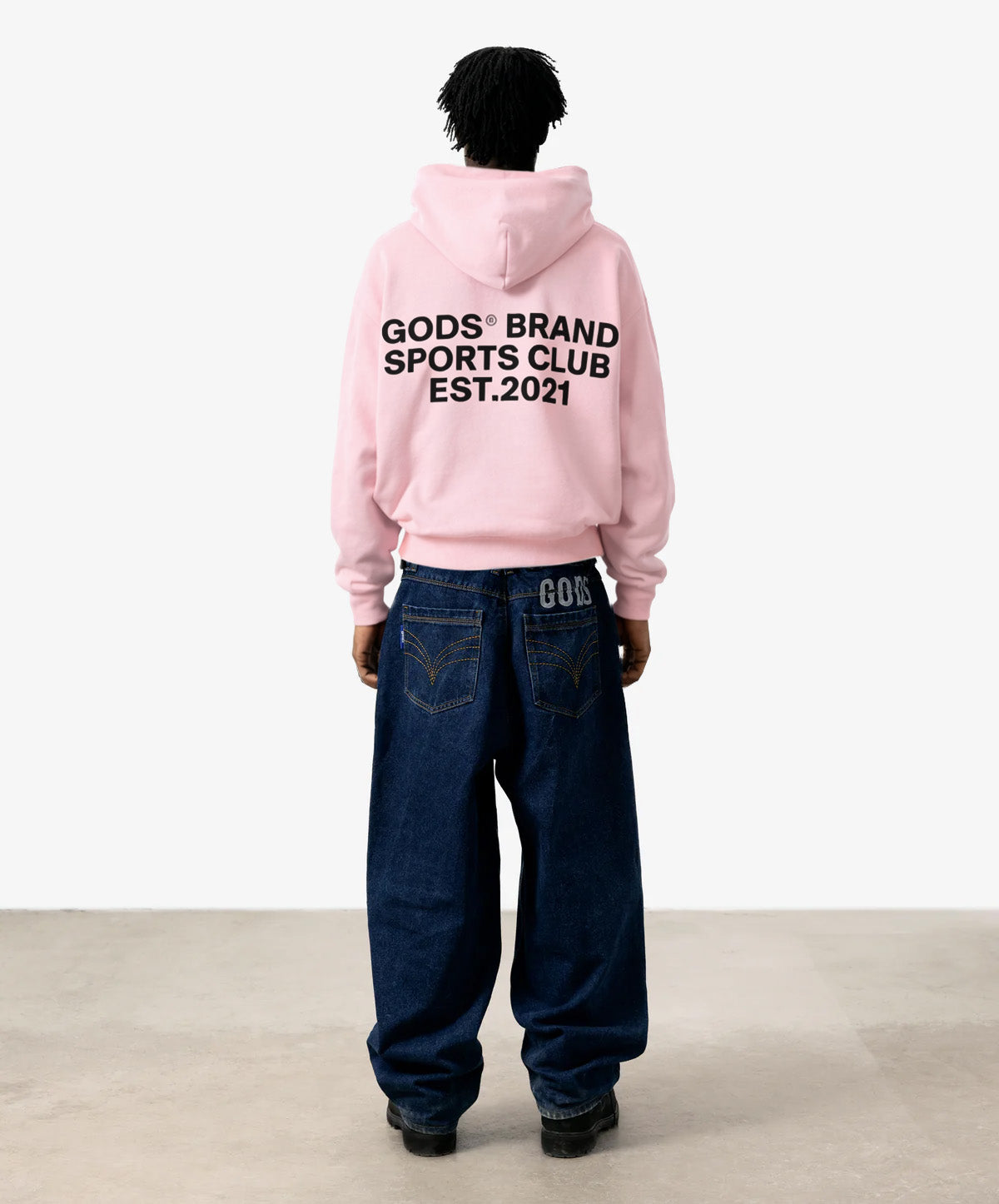 Gods® Brand Sports Club Hoodie Rose