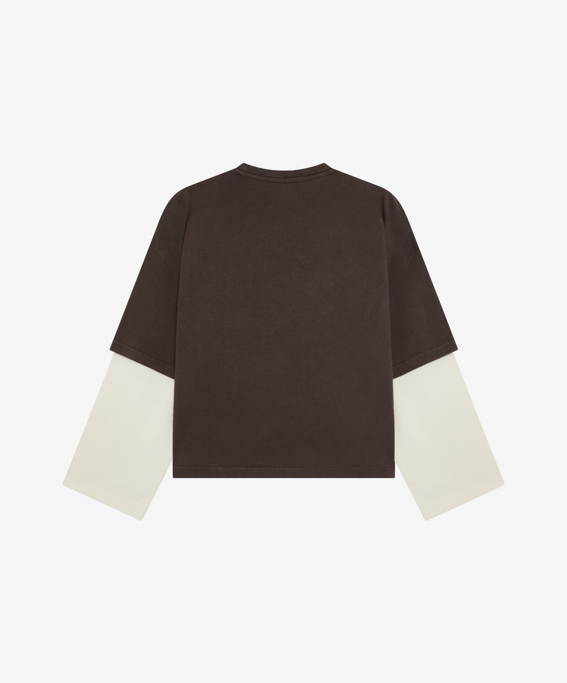 Sports Club Double Sleeve Brown