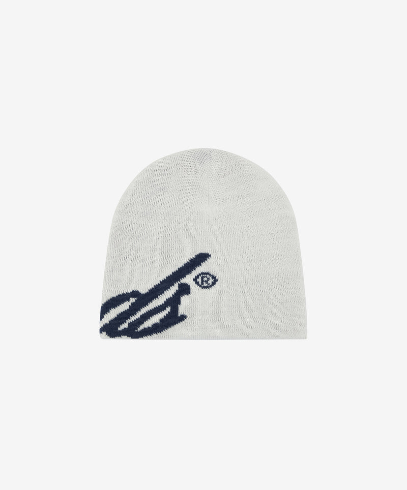 Gods Script Beanie Light Grey