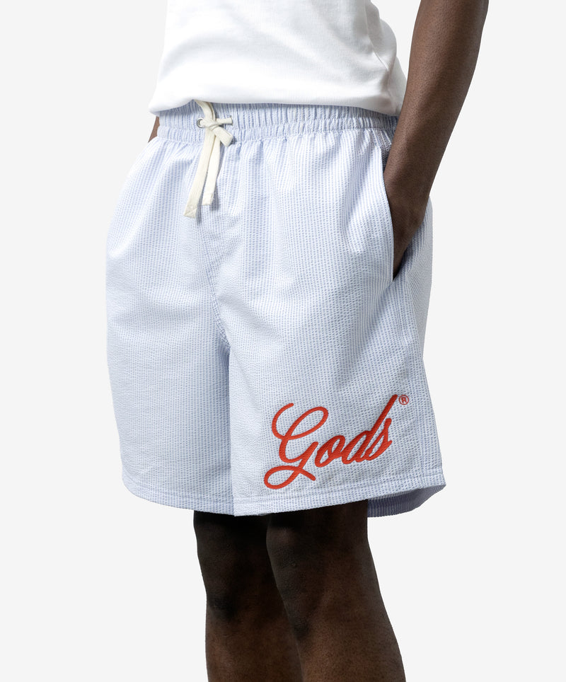 God's Swimsuit Stripped Blue