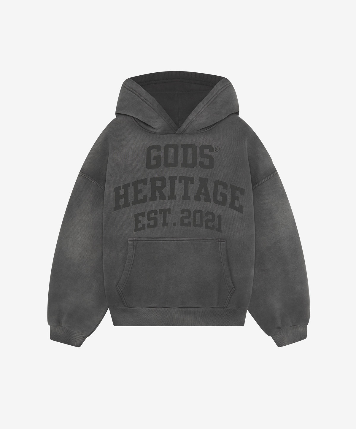Heritage Washed Hoodie Anthra