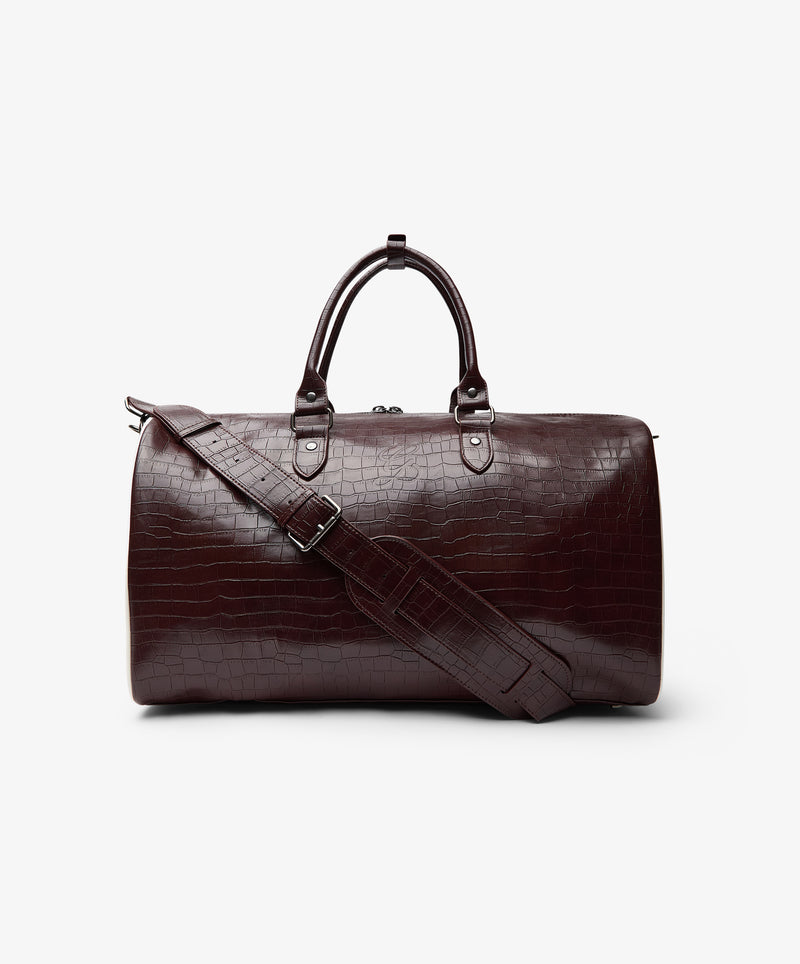 Duffel Leather Bag Crocodile