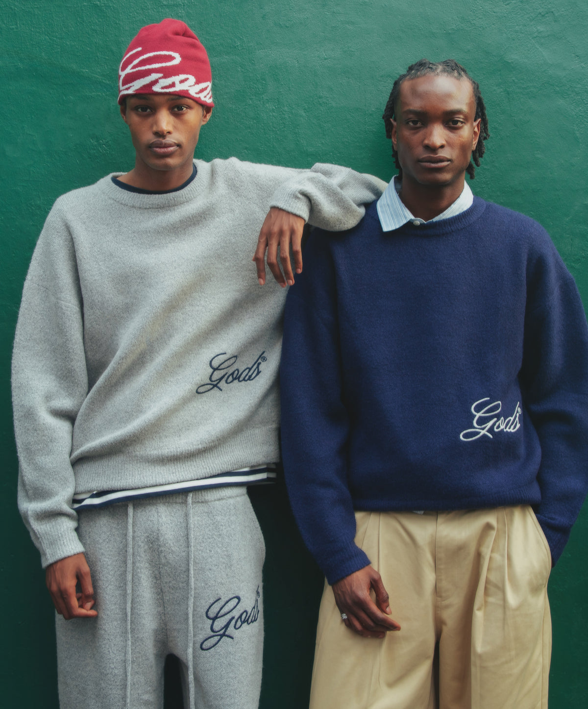 Handwritten Knitted Sweater Light Grey