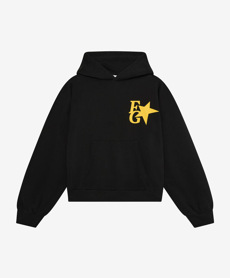Gods Star Hoodie Black