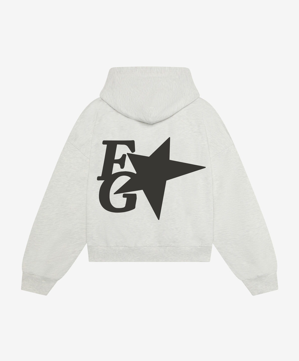 Gods Star Hoodie Grey Melange