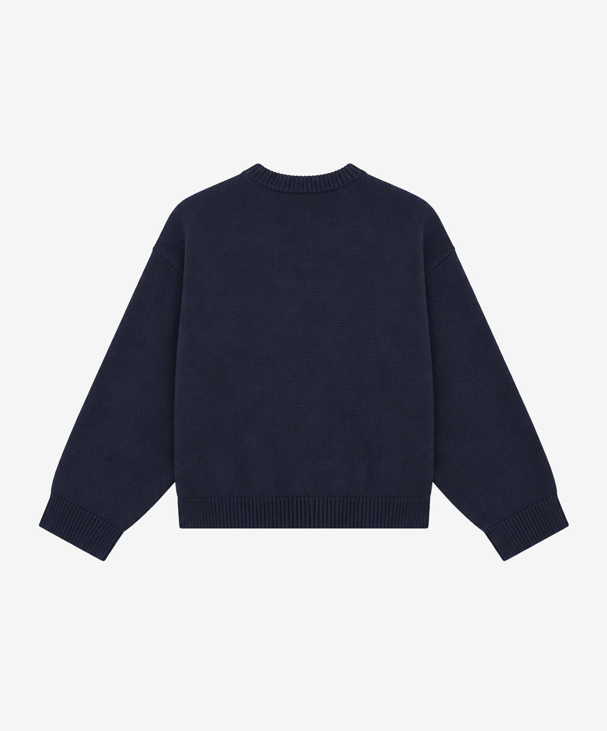Handwritten Knitted Sweater Navy