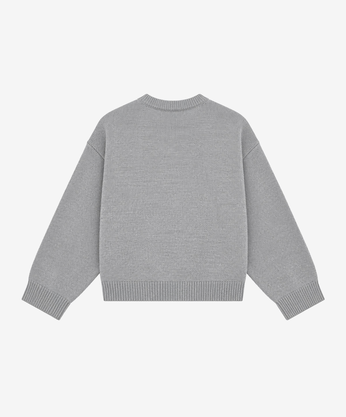 Handwritten Knitted Sweater Light Grey