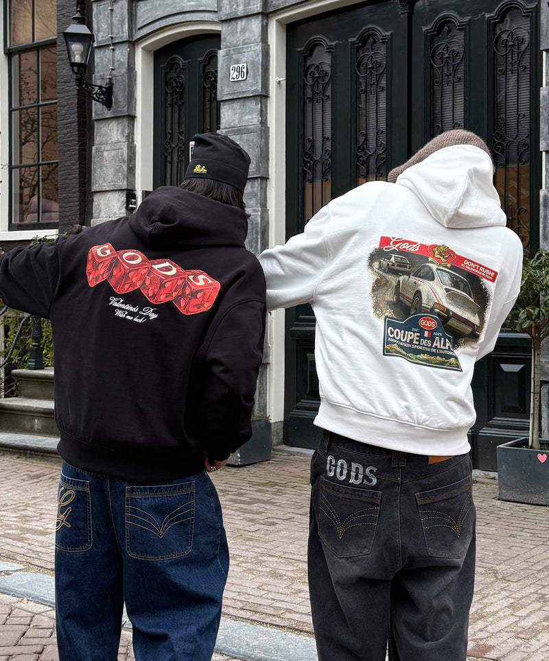 Red Dice Hoodie Black