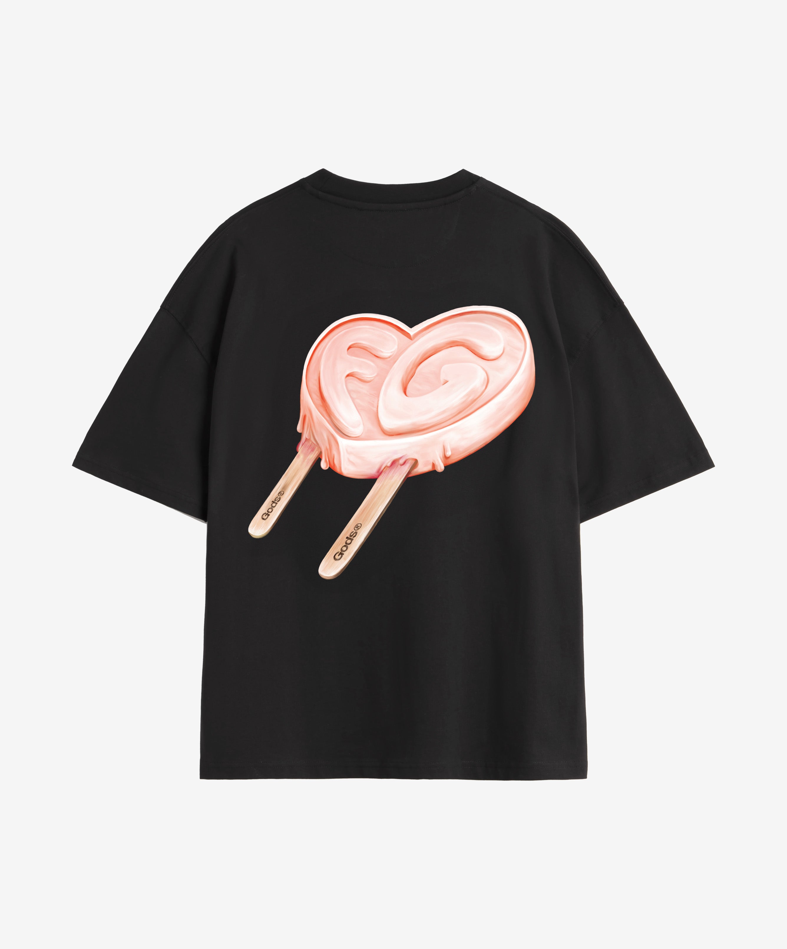 Iced Heart Tee Black