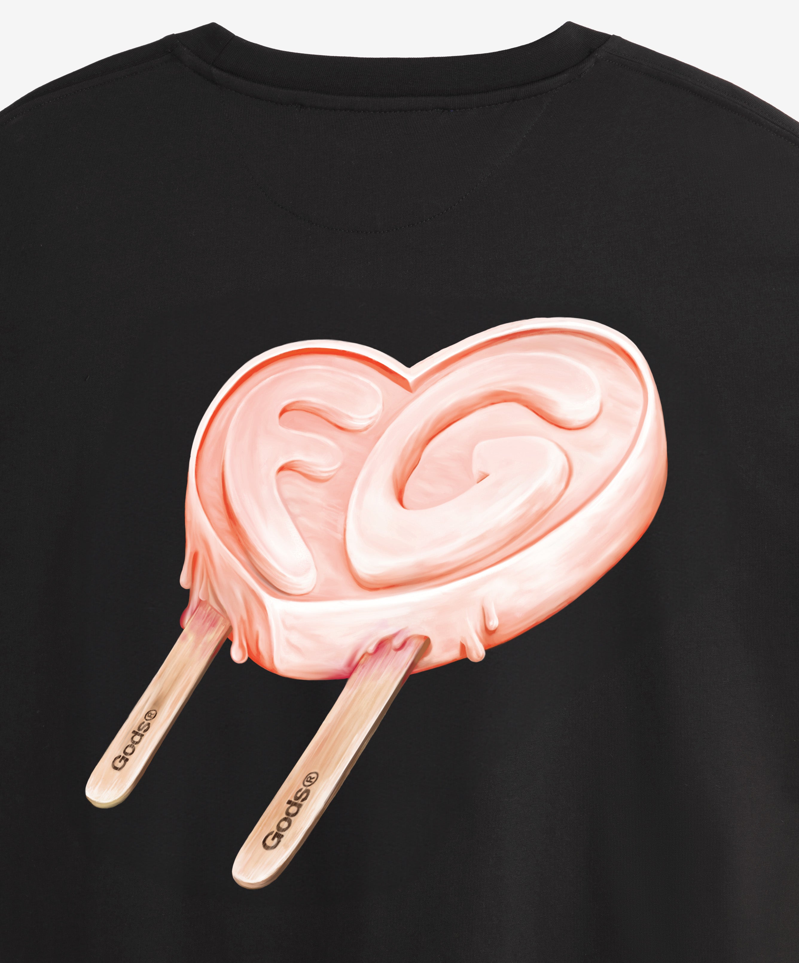 Iced Heart Tee Black