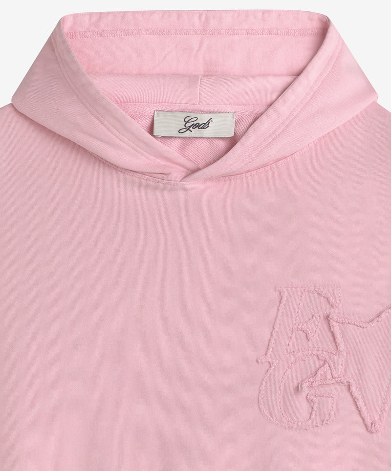 Star Washed Hoodie Rose