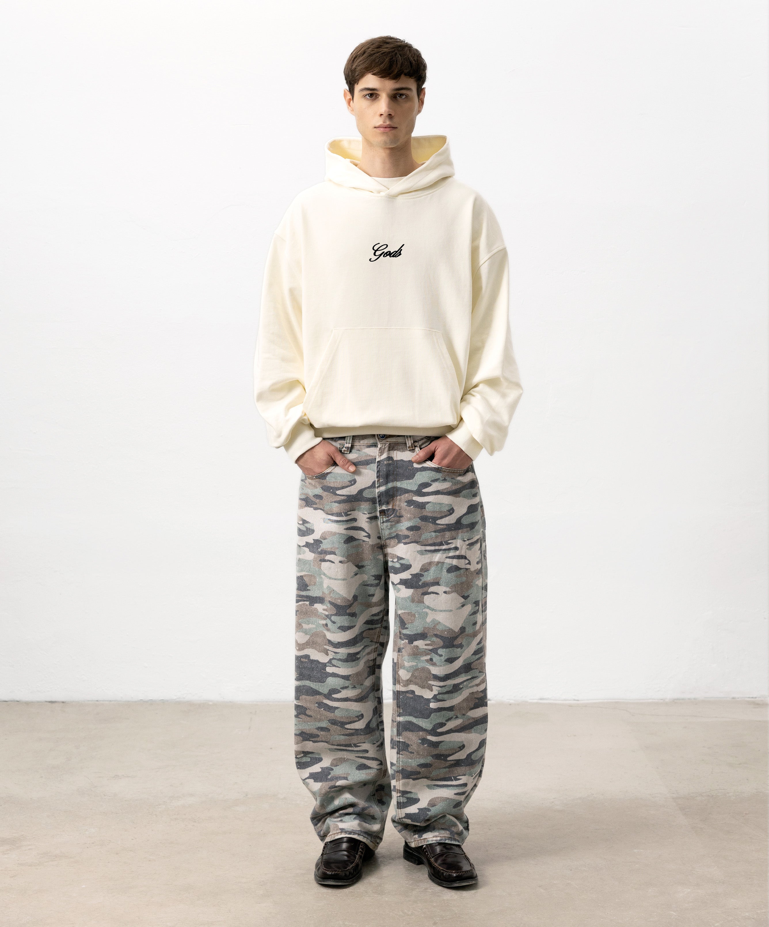 Iced Heart Hoodie Cream