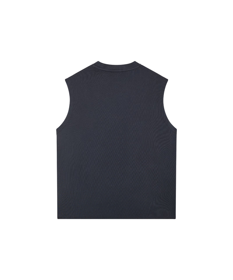 Star Sleeveless Tee Dark Grey