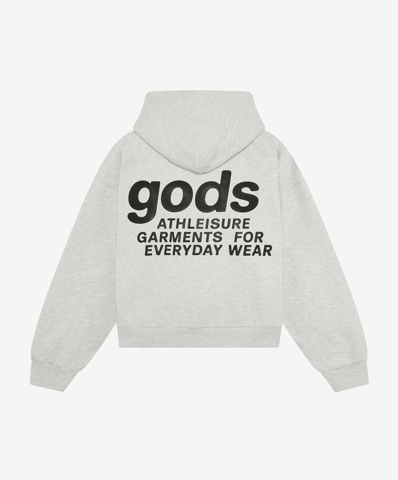 Puffy Athleisure Zipper Grey