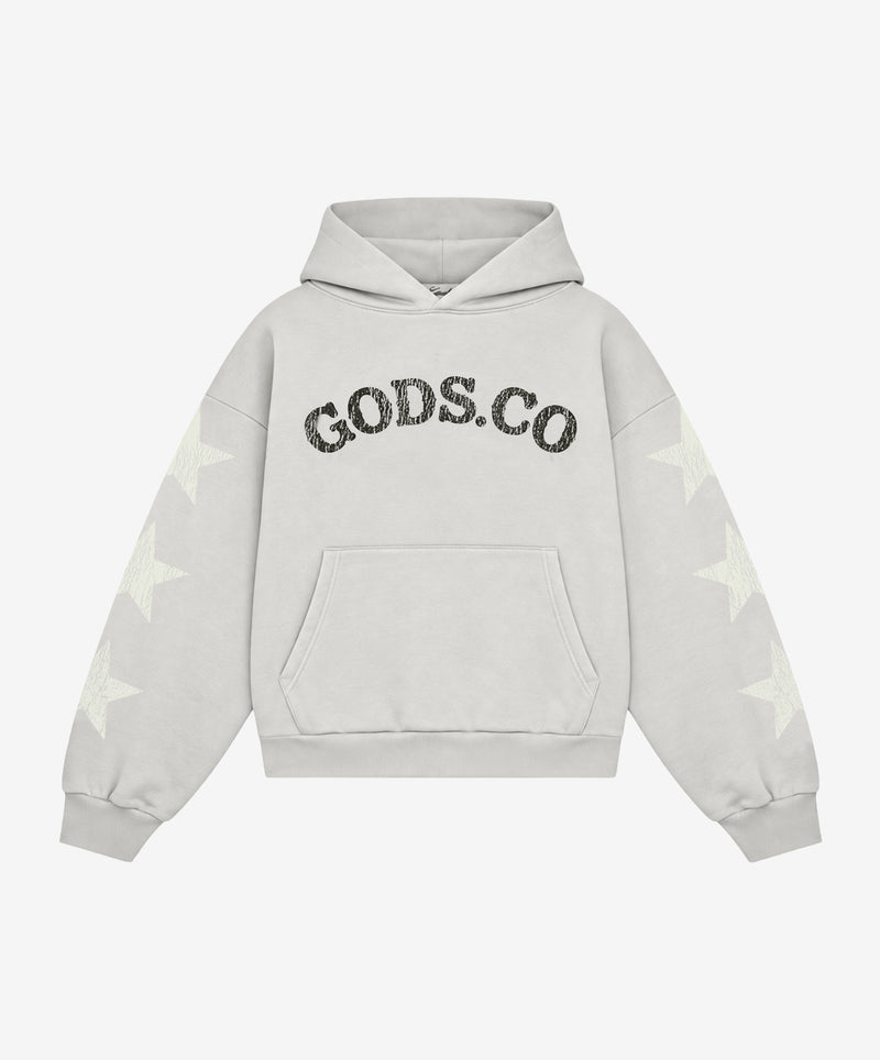 Stars Hoodie Grey