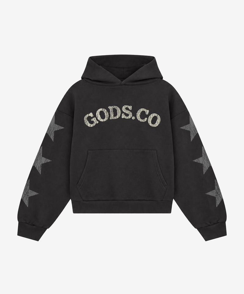 Stars Hoodie Black