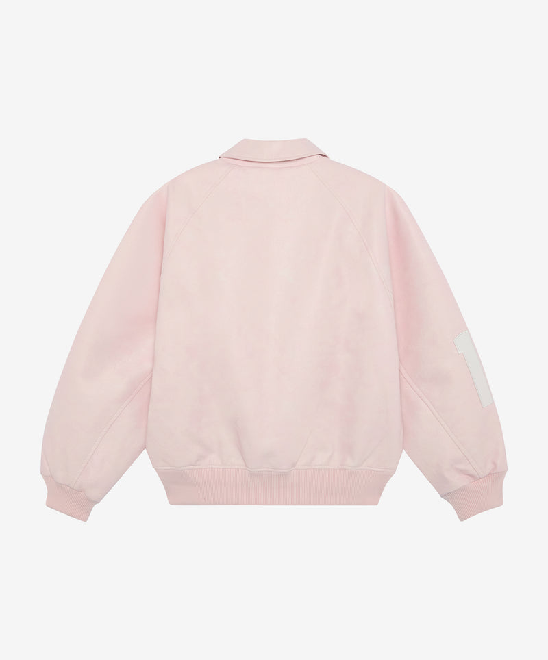 Vegan Leather Jacket Pink