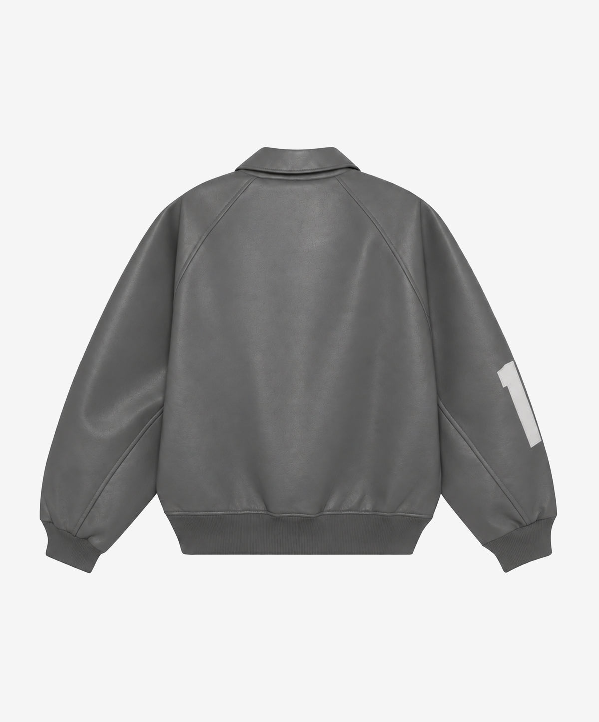 Vegan Leather Jacket Dark Grey