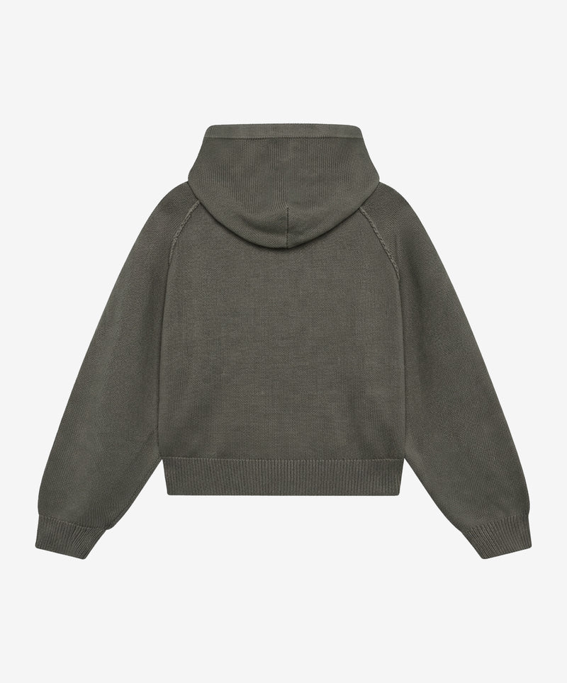 Sunfaded  Knitted Zipper Anthra