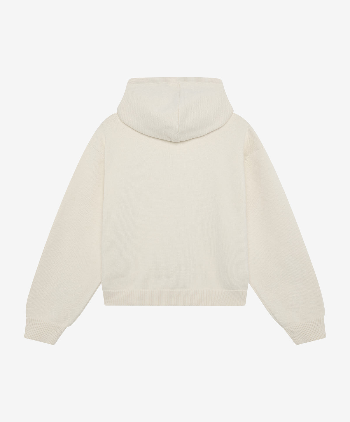 G Textured Knitted Zipper  Cream