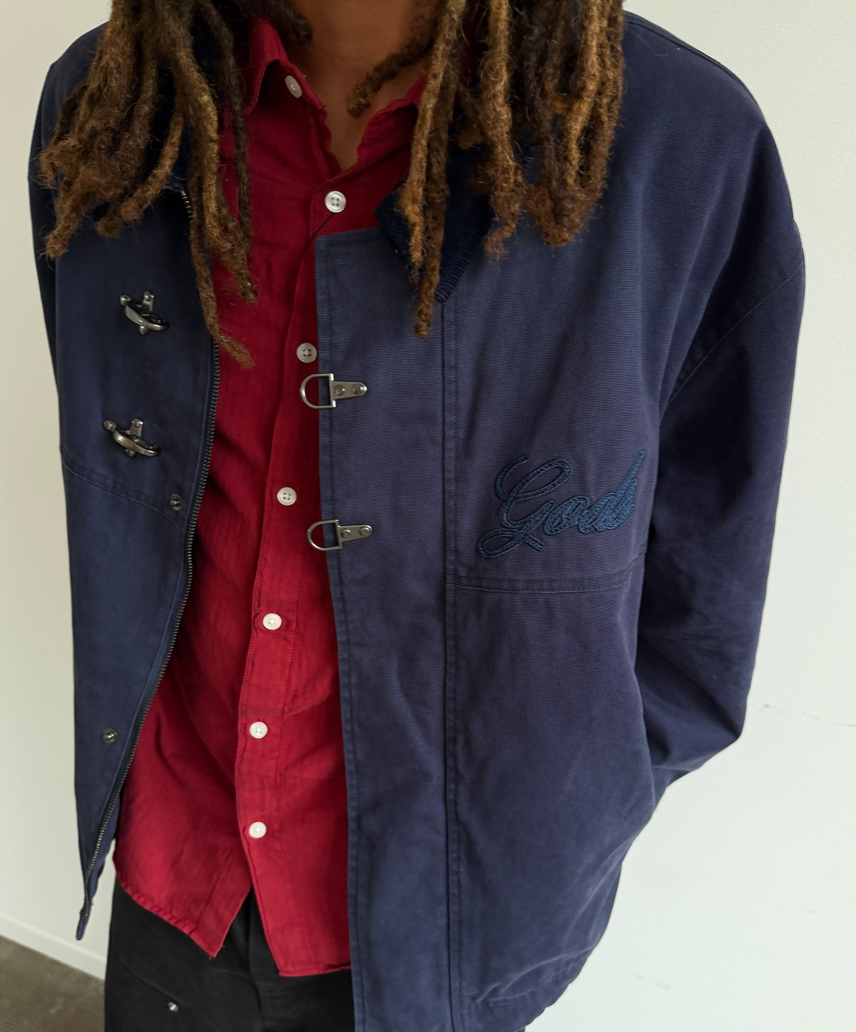 Fireman Clasp Jacket Navy