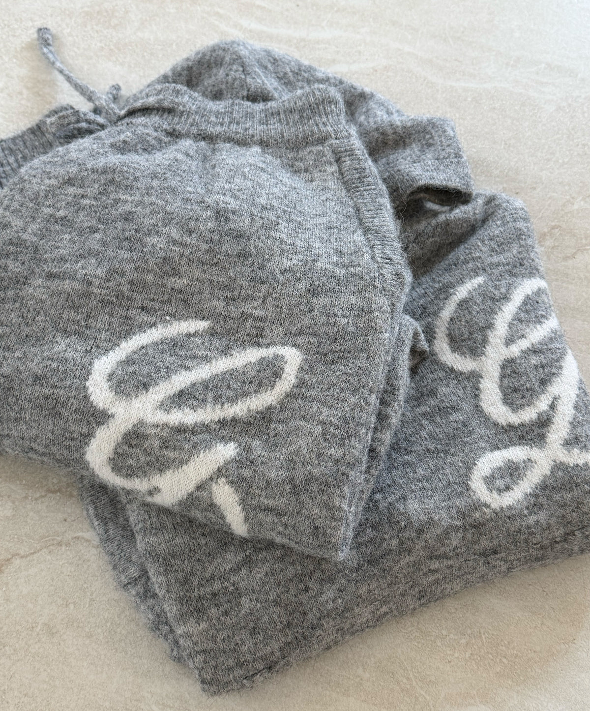 Jacquard Knit Grey