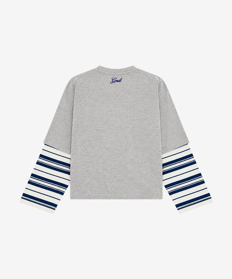 Stripes Double Sleeve Athl. Grey