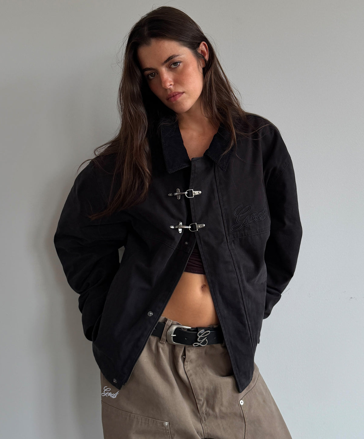 Fireman Clasp Jacket Black